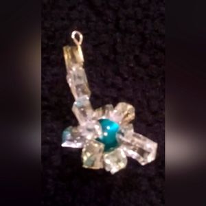 One of a kind handmade glass necklace pendant